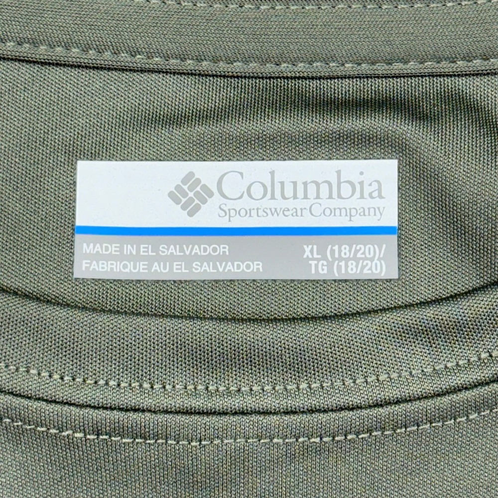 Columbia Youth XL PFG Terminal Tackle Long Sleeve Shirt Green AB8391-316 NEW - Picture 7 of 11